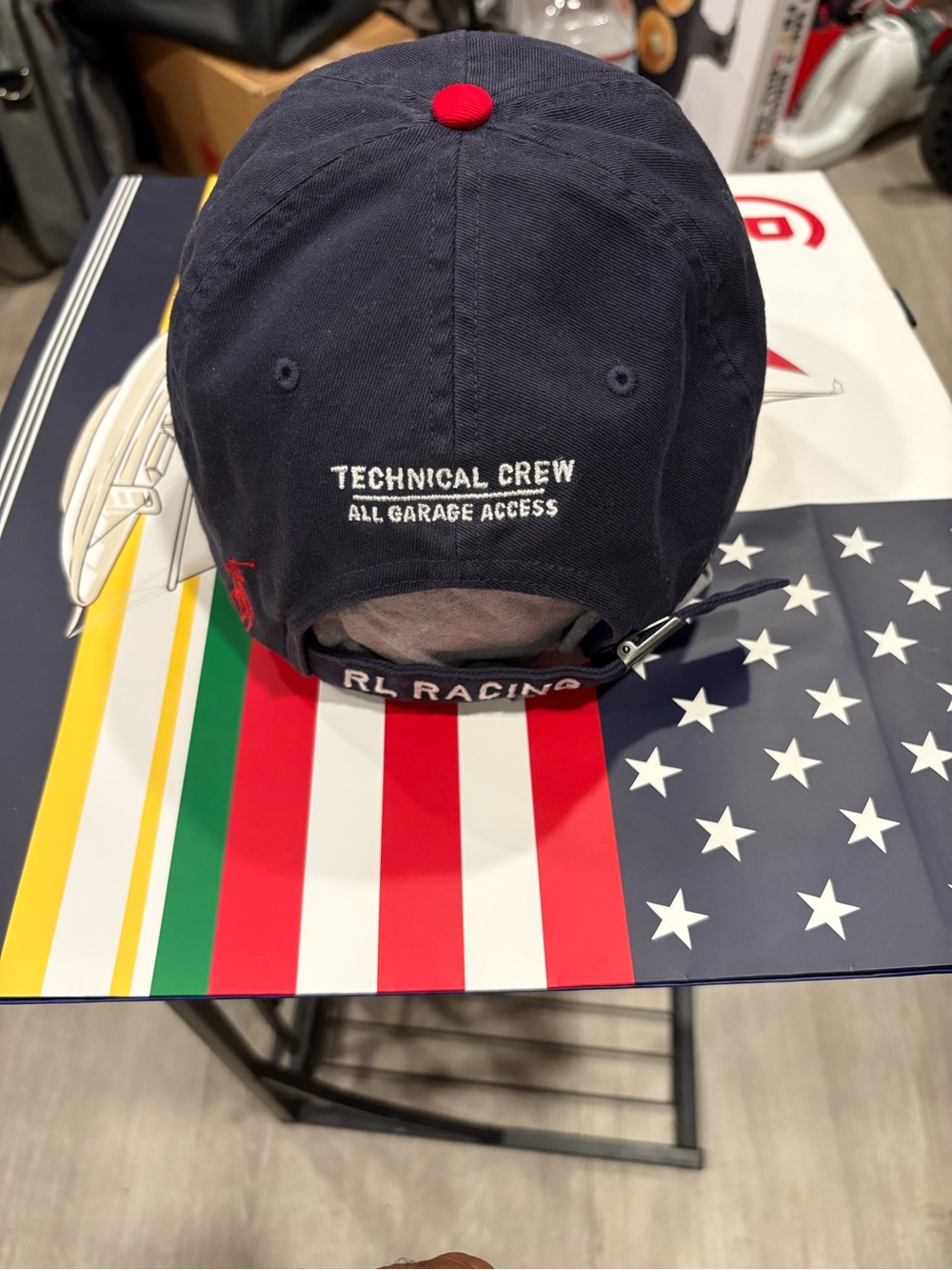 Ralph Lauren Navy Racing 2011 Cap with Red Accents and '21' Patch - Picture 3 of 5